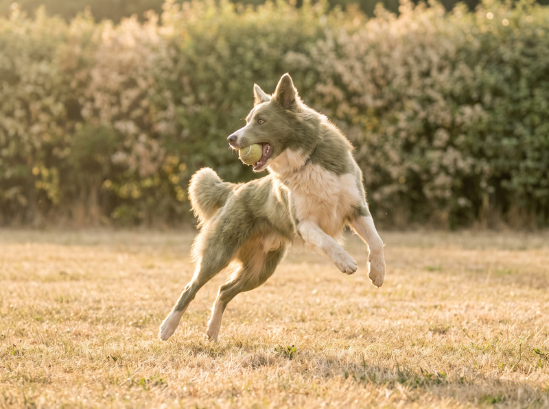 Chien qui saute