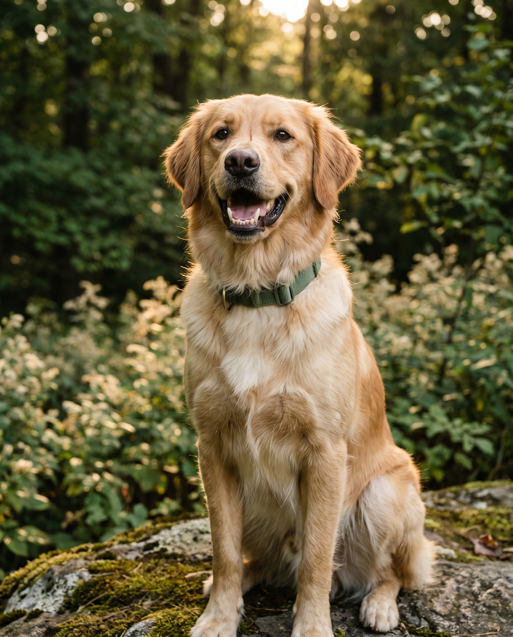 Chien heureux